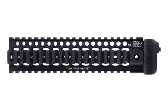 Picatinny compatible free float AR-15 handguard, black.
